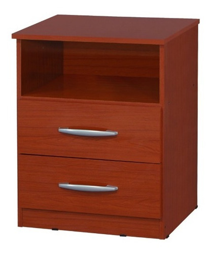Mesa Luz Con 2 Cajones Express Chocolate 15208 - Luico Hogar