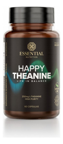 L-teanina - Happy Theanine Essential Nutrition 250mg 60 Caps Neutro