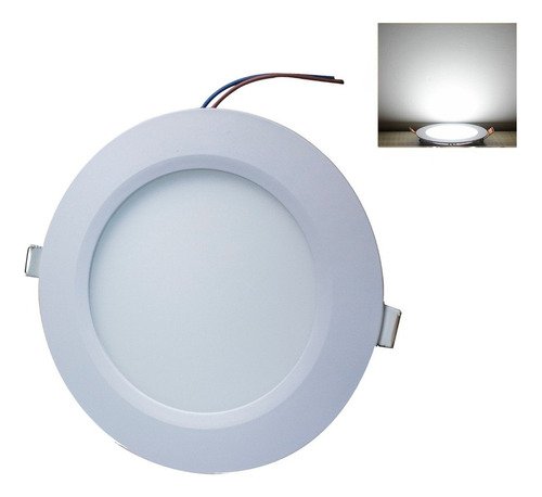 Plafon Led 12w Spot Bote 12 Cm Luz Blanca Fria 6500k 110v