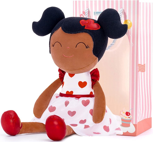 Peluche De Muñeca De Corazones 16 Pulgadas Con Caja Gitf