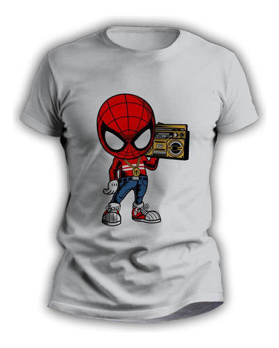 Remera Spider Man Music Para Chicos Personalizada  - 7151