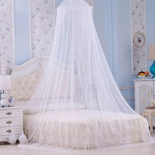 Red De Mosquito Jumbo Para Cama Queen Color Blanco
