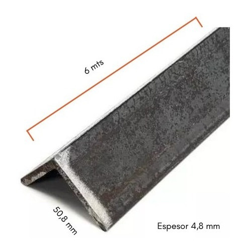 Acindar Perfil Angulo De Hierro 50,8 X 4,8mm (2 X 3/16) 6mt