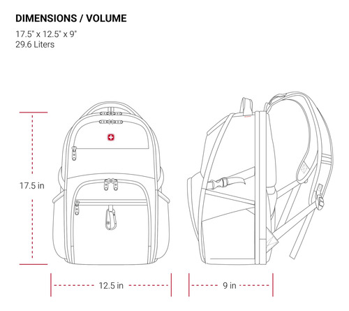 Mochila Swissgear Sa6752 Tsa Friendly Scansmart Negra