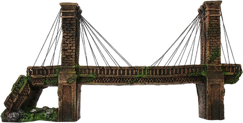 Adorno Puente Brooklyn Plenn Plax 39cm Deco Pecera Acuario