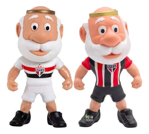 Boneco São Paulo Tricolor + Camisa Listrada Mascote Futebol