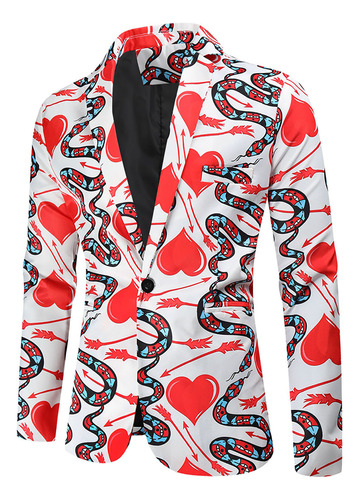 I Coat Con Estampado Casual Para El Día De San Valentín A La