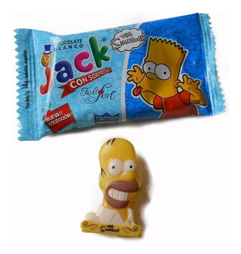 Homero Figura Simpsons Pegar Vidrio Tatto Chocolatin Lo Jack