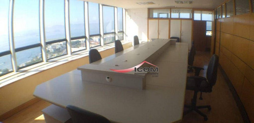 Imagem 10 de 23 de Magnífica Sala Comercial, Com Aproximadamente 160m², Totalmente Mobiliada E Com Uma Vista Deslumbrante - Sa0341