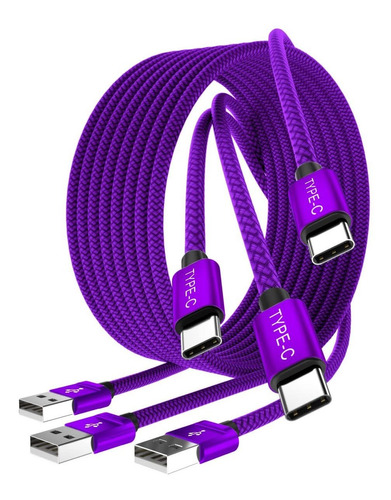 Cable Cargador Usb Tipo C Paquete De 3 3.3 / 6.6 / 10ft, Cab