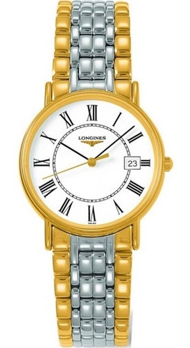 Longines Presences White Dial Two-tone Watch L47202117