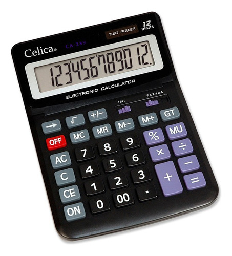 Calculadora Celica Ca-289 Mega Escritorio Bateria/solar 1pza