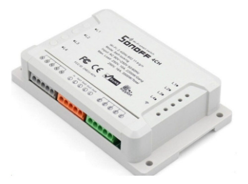 Interruptor 4ch R2 Para Cuatro Circuitos Sonoff - Domotica
