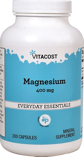 Vitacost De 400 Mg De Magnesio  200 Cáps - L a $754