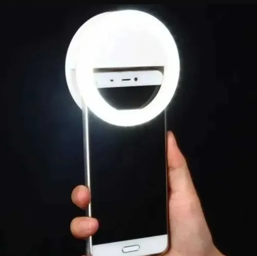 Mini Aro Led Para Celulares Luz Recargable