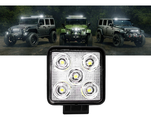 Faro Caminero Led. Rectangular. 5 Led 110mm 12 V /24v