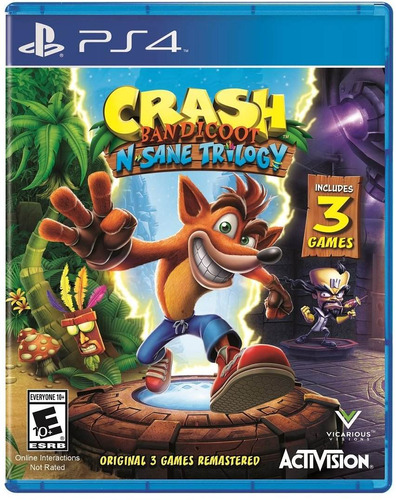 Crash Bandicoot Ps4 3 Juegos Español Fisico Entrega Inmediat