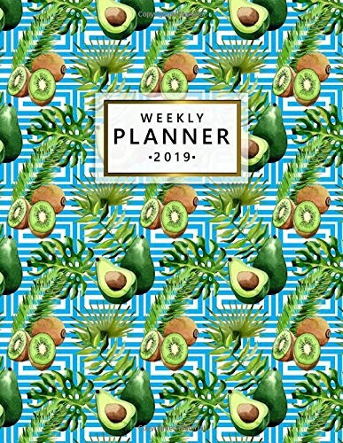 Weekly Planner 2019 This Tropical Blue Hawaii Palm Tree, Kiw