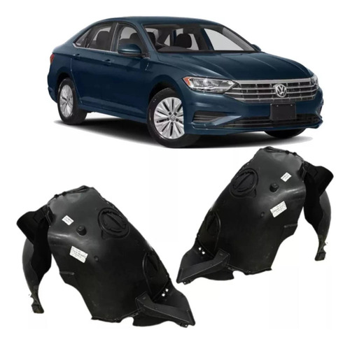 Par Parabarro Dianteiro Jetta 2019 2020 2021 Com Tampa