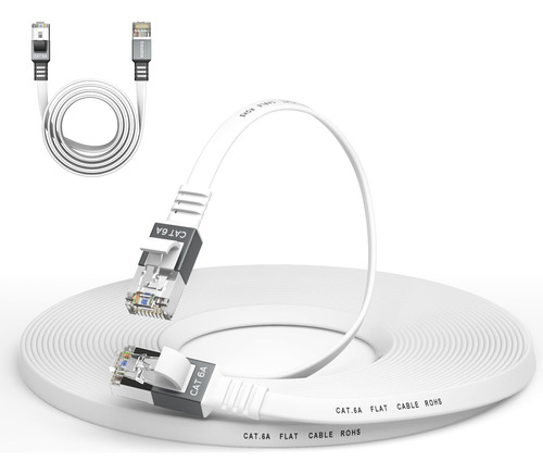 Cable Ethernet Cat 6a De 50 Pies, Cable Lan De Red De Intern