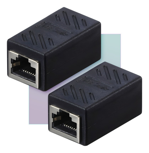 Pack X2 | Cople Alargador P/ Cable De Red Rj45 Cat5 5e 6 7
