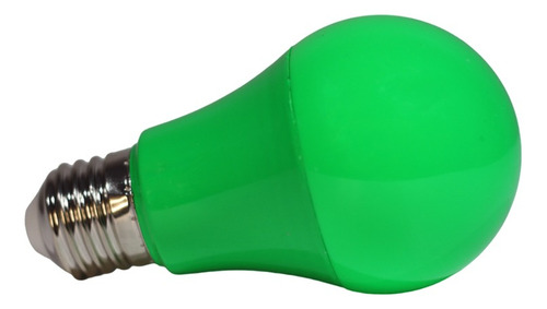Kit 15 Lâmpada Bulbo Led 7w A60 Colorida Decorativa E27 Biv Luz Verde