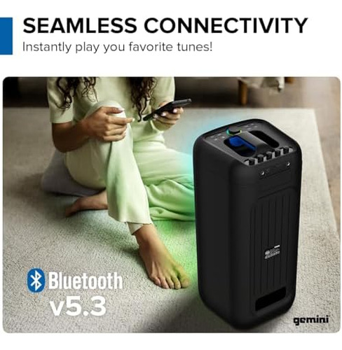 Gemini Sound Ggo-2650l - Altavoz Para Fiestas Bluetooth Dual