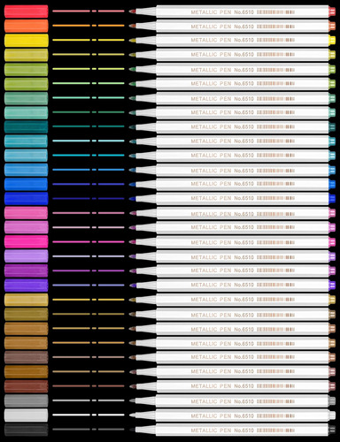 Tomorotec Nuevo Juego De Rotuladores Metálicos De 30 Colores