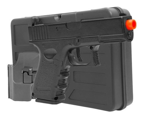 Pistola De Airsoft Glock Full Metal Com Coldre E Maleta