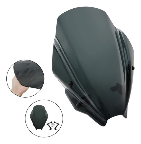 Mp1 Parabrisas For Suzuki Gsx-8s 23-24 Negro