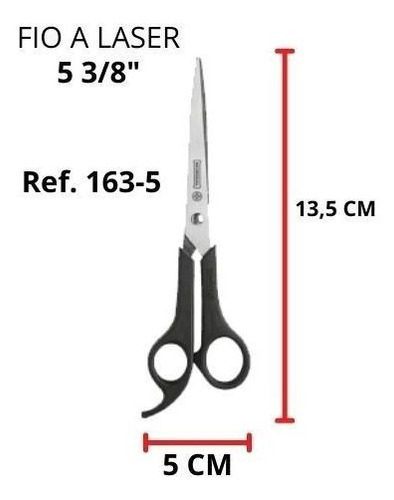Tesoura Corte Preciso Fio Laser 53/8 Mundial Linha Flex Pro