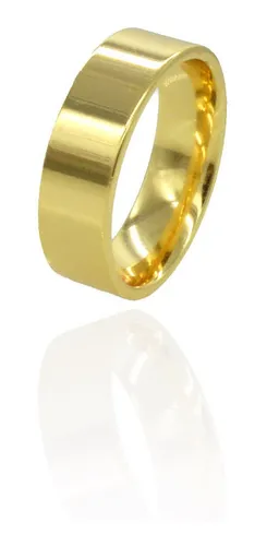 Argolla Anillo Compromiso 6mm, 18k! Mujer Hombre