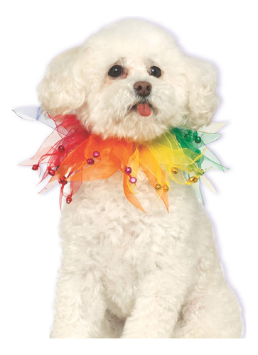 Rubies Fancy Rainbow - Collar Para Mascotas, Talla M/l