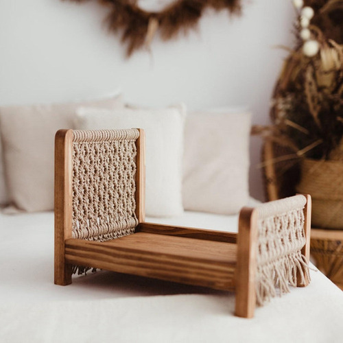 . Accesorios De Sesión De Fotos De Bebé De Madera