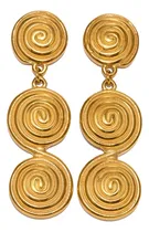 Comprar Caravanas Largas Aros Acero Quirúrgico Enchapado Oro 18k