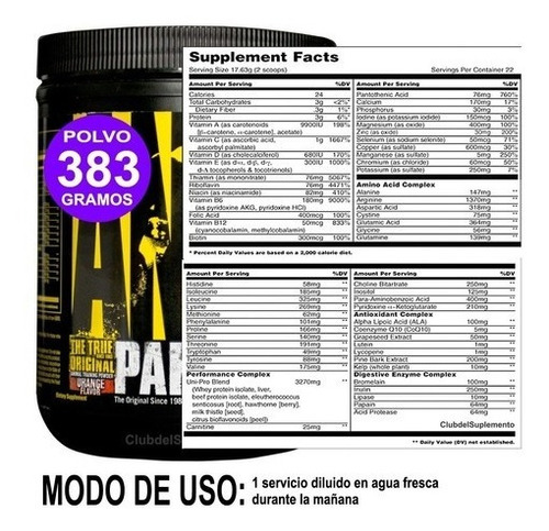 Animal Pak 44 Scoop-pack Mejor Multivitamínico Del Mercado