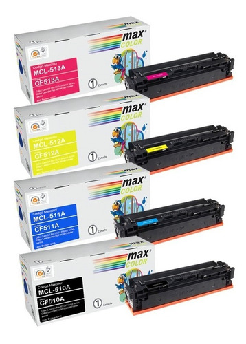 Imagen 2 de 2 de Pack Toner Altenativo Cf510a / Cf511a / Cf512a / Cf513a