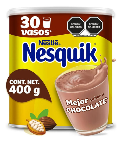 Chocolate En Polvo Nesquik Nestlé 400 Gr