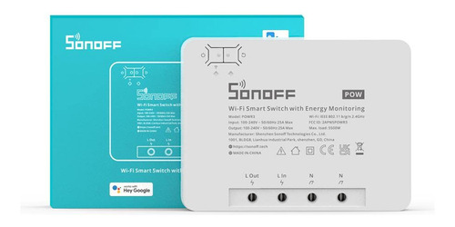 Sonoff Powr3 Interruptor Luz Inalambrico Wifi Inteligente No