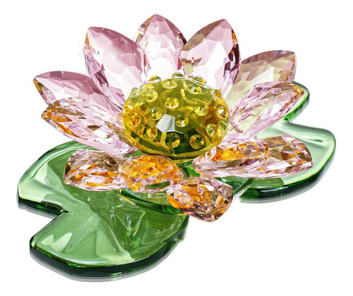 Flor De Loto Decorativa De Cristal