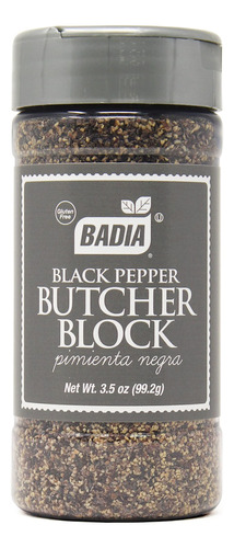 Bloque De Carnicero Negro Pimienta - 3.5 Oz - Badia Spices