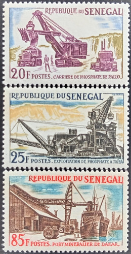 Senegal, 3 Sellos Yv 238-40 Altos Serie Año 1964 Mint L18994