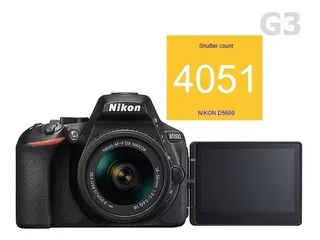 Nikon D5600 + 18-55mm Vr Seminova Impecável X0p1 - G3