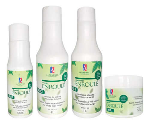 Alphahall Enroulé Essencial Shamp E Co Wash E Cond E Máscara