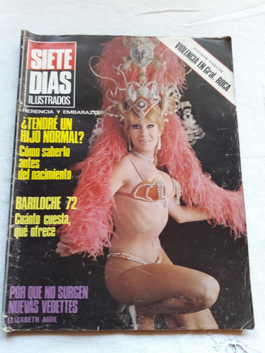 Revista Siete Dias Nº 270 07/1972 Elizabeth Aidil Bariloche