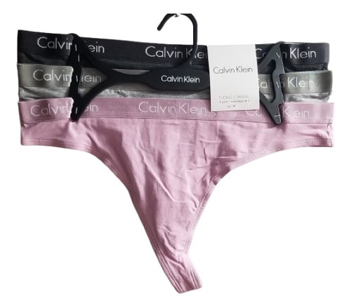 Pack X 3  Tanga Colaless Calzon Calvin Klein