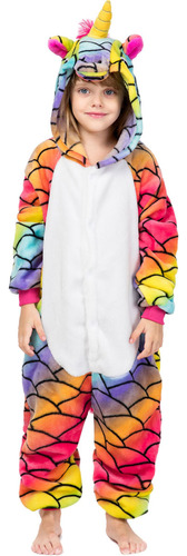 Pijama Kigurumi Con Bonitos Dibujos Animados De Unicornios P