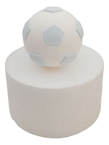 Adorno Pelota De Fútbol N°8 En Porcelana Fría 