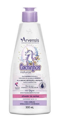 Arvensis Vegano Creme Ativador Cachinhos E Ondulados 300ml