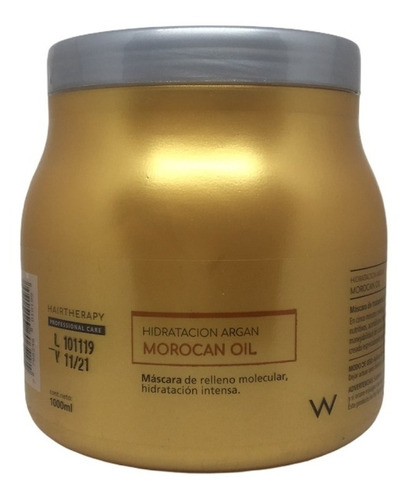 Máscara Morocan Oil Hidratación Argán Hair Therapy 1000ml